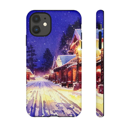 Estes Park After the Christmas Parade - Impact Resistant Phone Case iPhone 11 Matte